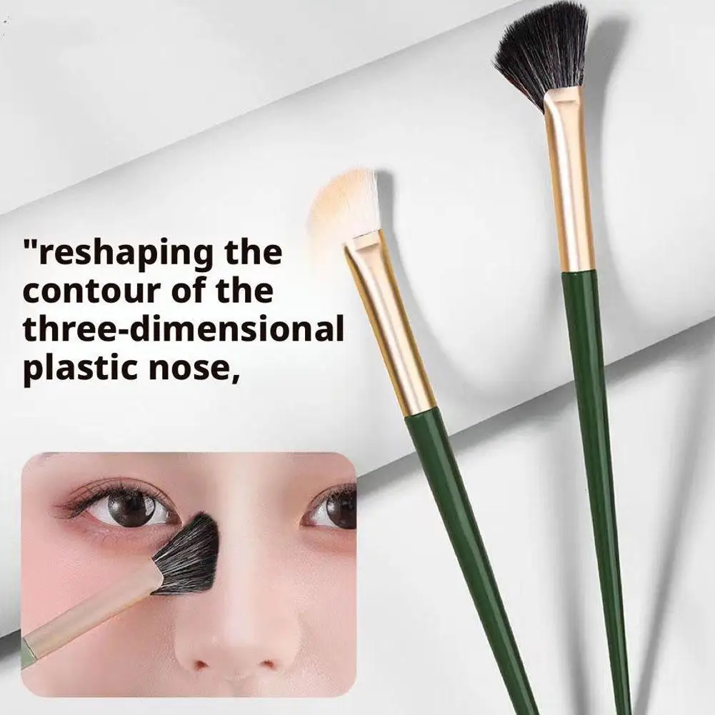1 pçs nariz sombra escova contorno facial maquiagem escova cabeça macia blush destaque cosméticos coreanos feminino ferramentas de beleza facial