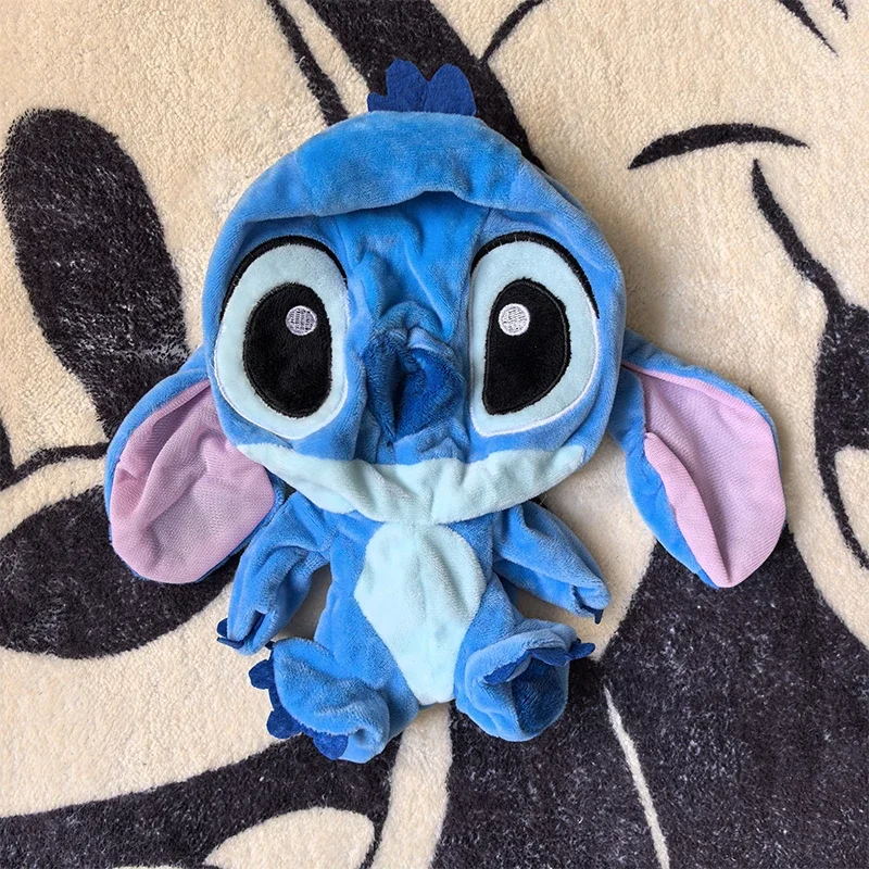 Disney Lilo and Stitch Plush Toys Anime Plushie Stich Dolls Kawaii Angel Semi-finished Leather Holster Gift Kids Christmas