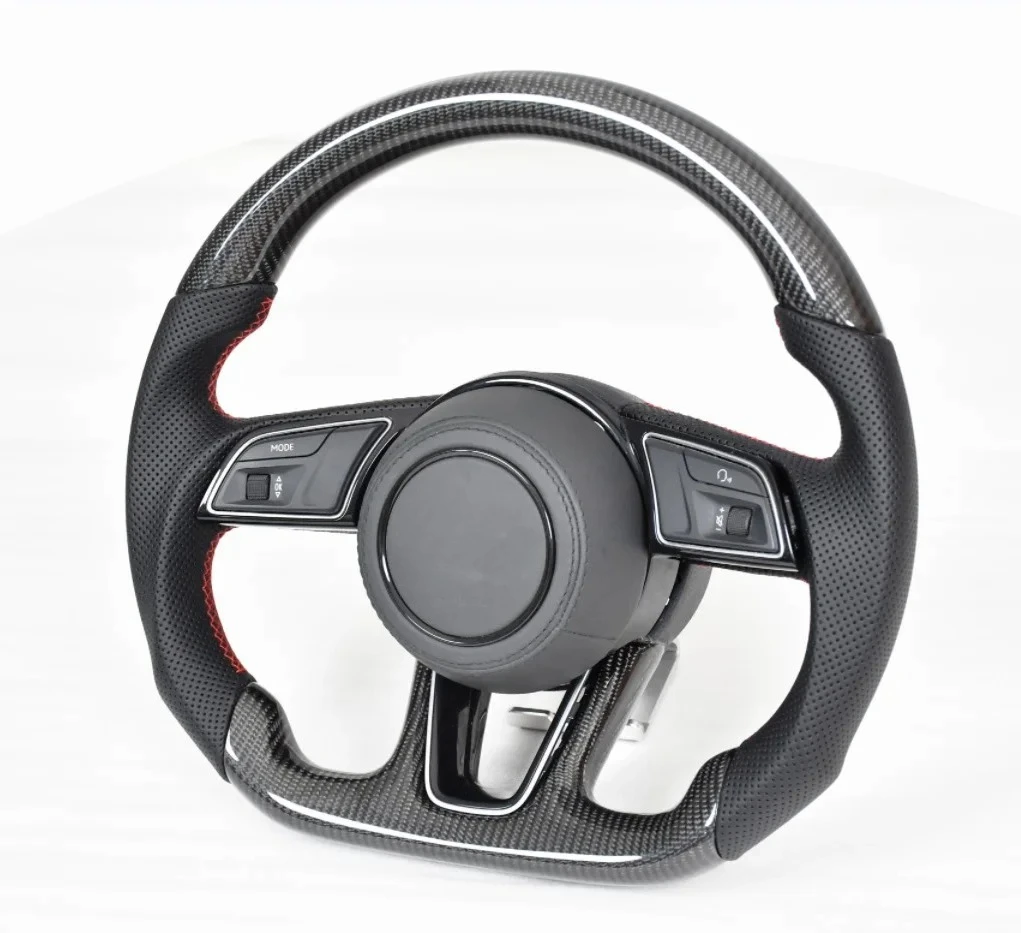 Hot For A4 Allroad Avant B8 carbon fibre parts custom real Carbon Fiber Steering Wheel