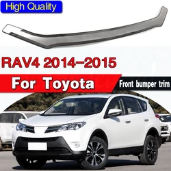 High Quality Stainless Steel Front Grille Around Trim Racing Grills Trim For Toyota RAV4 RAV 4 2013-2015