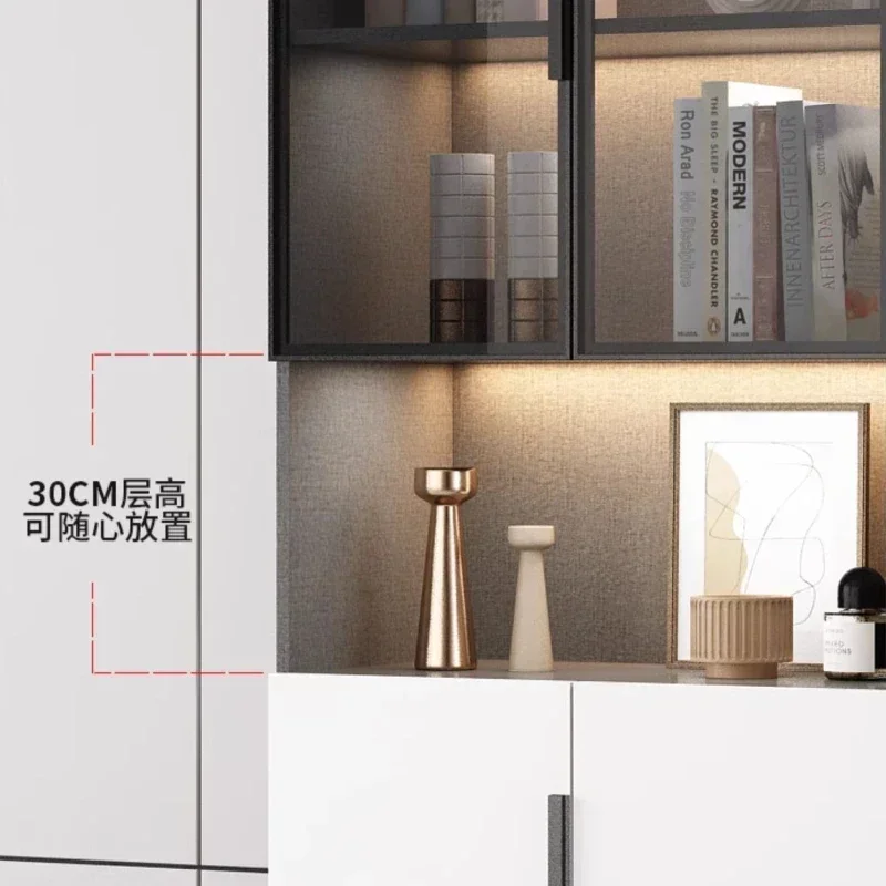 Champagne Tower Glasses Plastic Bar Furniture Clearance Small Bar Cabinet For Home Vitrina Glass Display Cabinet With Glass Door