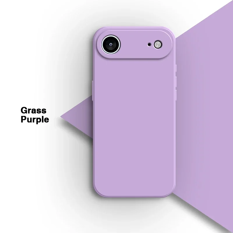 Luxury Liquid Silicone Case for iPhone 17 Air Pro Max 5G Shockproof Camera Protection Slim Simple Shell