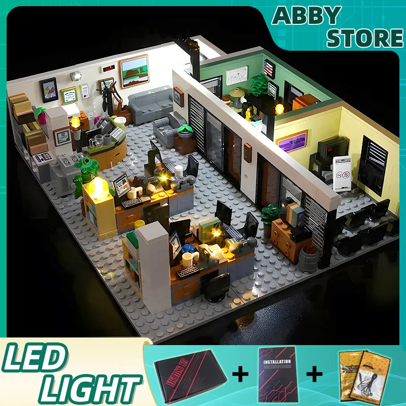 DIY LED Light Kit For LEGO 21336 The Office (Only LED Light,Without Blocks Model)