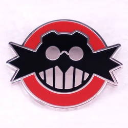 Game Villain Evil Dr Eggs Man Enamel Pin Brooch Player Gift Badge