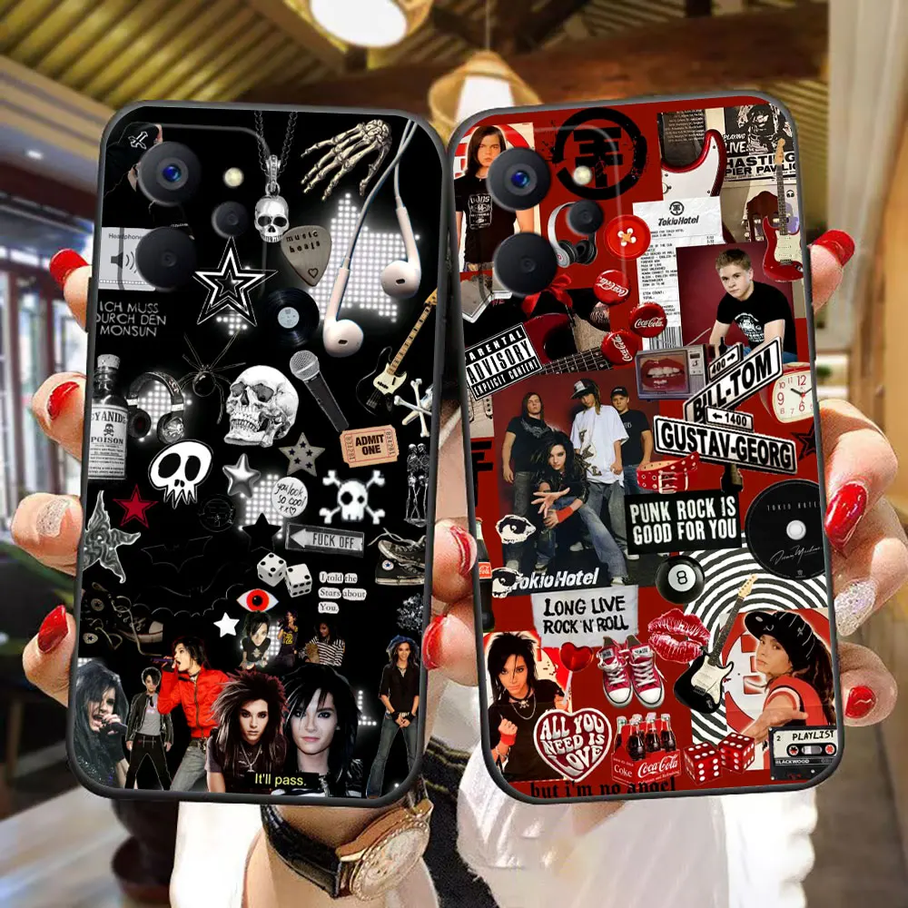 Capa de Telefone T-Tokio Hotel Tom Bill K-Kaulitz para OPPO Realme 16 15 15T 14 13 12 11 10 9 9I 8 8I 7 7I Pro Plus DIY