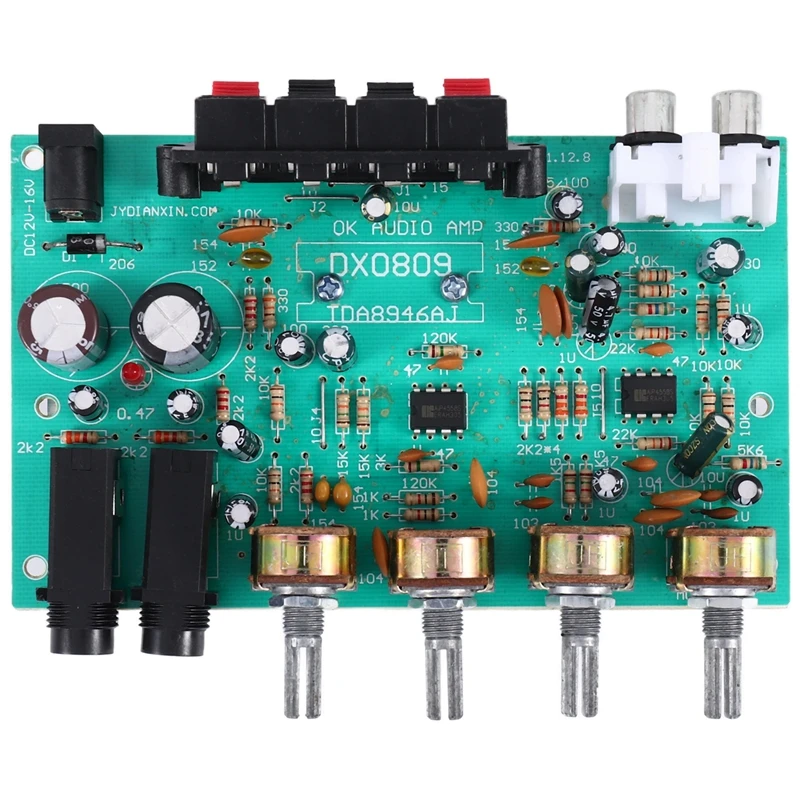 

40W+40W TDA8944 Stereo Audio Amplifier Board Digital Microphone Amplifier Car Amp Tone Control Speaker Karaoke Amplifier