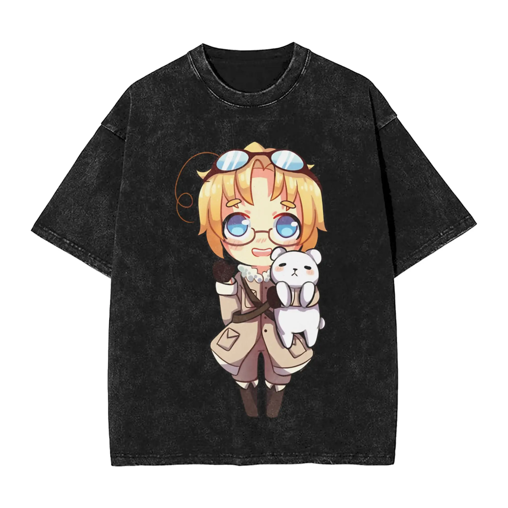 Men's Hetalia Axis Power  T Shirts  Clothes Summer Y2K Basic Short Sleeve T-Shirt O-Neck Novelty Pattern Tshirt Hot Sale