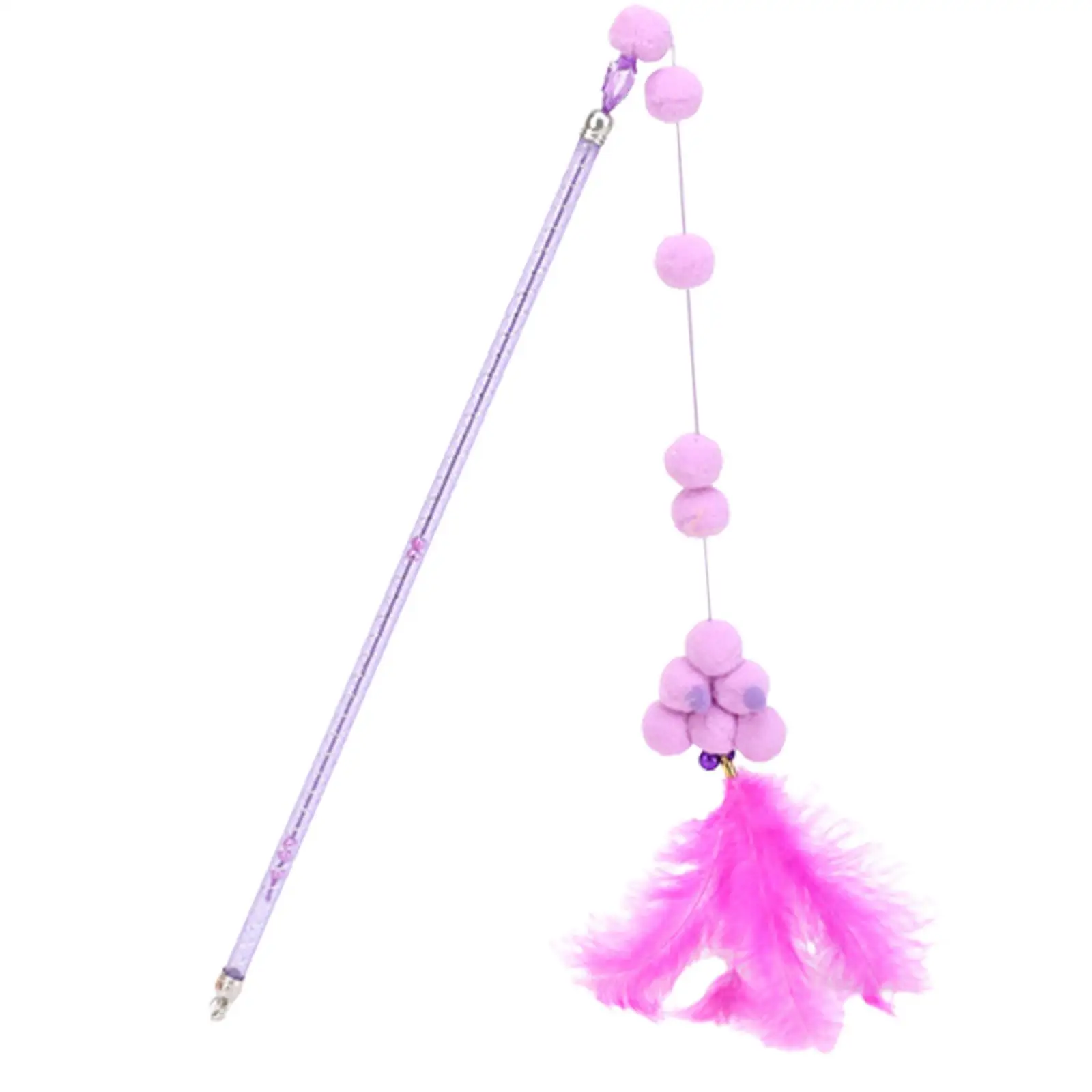 2xCat ティーザー インタラクティブおもちゃ 知能を鍛える 面白いからかい棒 ピンク