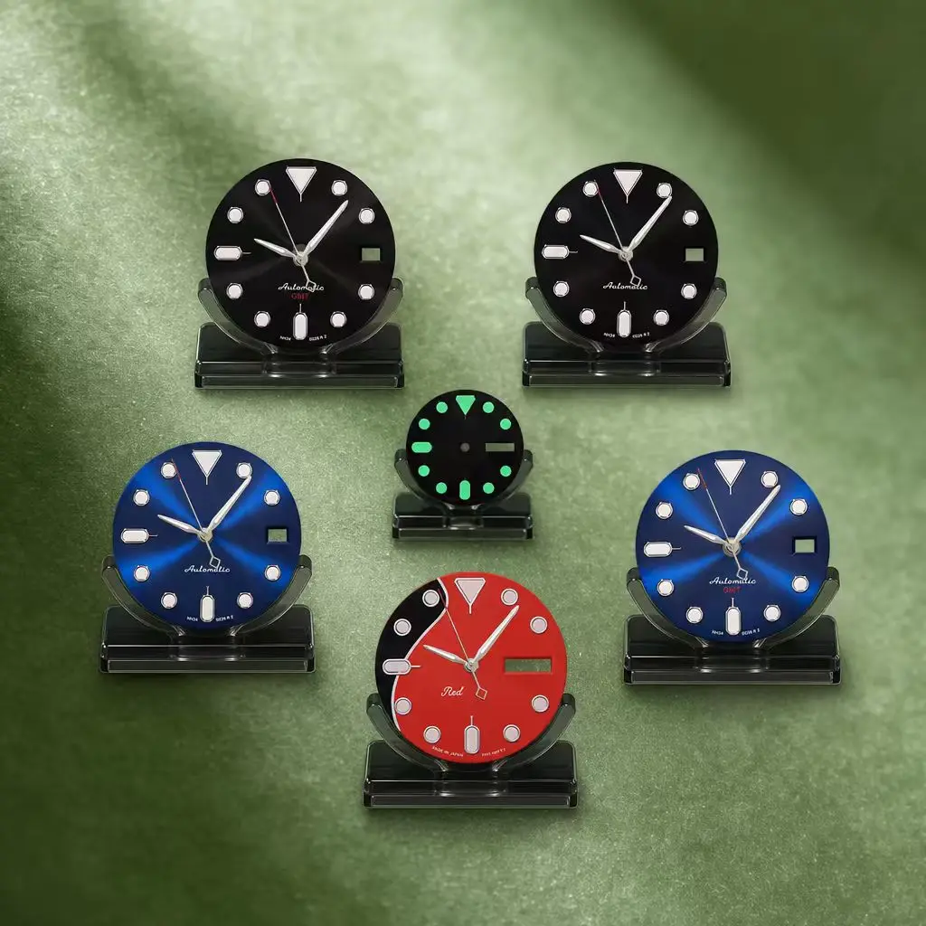 NH SS Logo 28.5mm SKX007 Dial NH34/NH36/4R36 Movements Green Luminous Watches for men Watch Modification Accessories