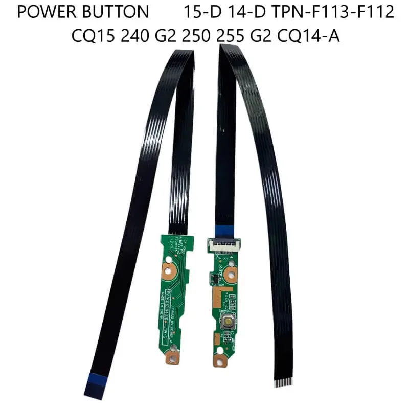 Power Button Switch Board ON Off Board W/Cable For HP 15-D 14-D TPN-F113-F112 CQ15 240 G2 250 255 G2 CQ14-A