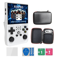 Consola de juegos R36S Pro Retro 128gb Consola R36sPor tatil K36 Konsole Consolle Jeux GamBoy Max Videojuego portátil