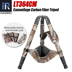 LT364CM Camouflage Carbon Fiber Top-Level Professional Tripod for DSLR Camera Heavy Duty Stand Ultra Stable 36mm Tube 35kg Load