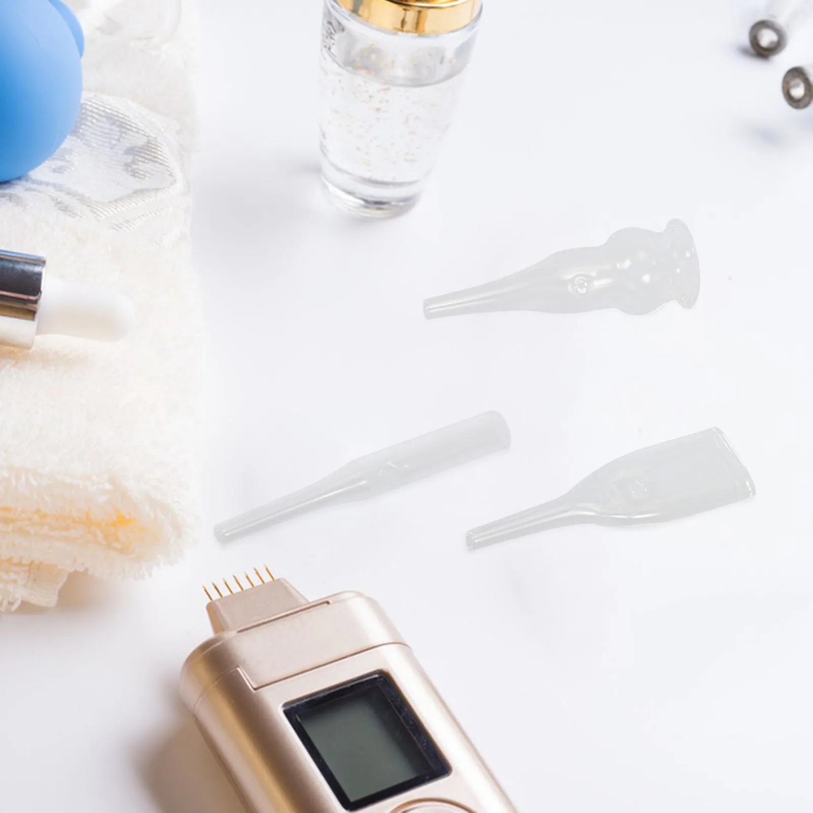 3 Stuks Mee-eter Verwijderen Glazen Buis Set Herbruikbare Vacuümkoppen Voor Facial Pore Extractor Neus Kin Gezicht Reiniging Schoonheid Machine