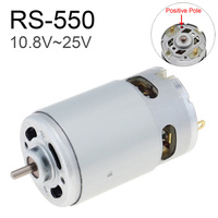RS550 DC Motor 10.8-25V No Tooth Electric Motor Tools for Replacement Electric Drill Driver Cordless Screwdriver Accessory