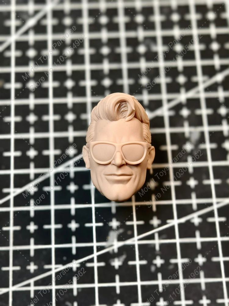 Unpainted DIY Head Sculpt 1/12 Scale Men Soldier Plastic Super Hero White Model Head Fit 6Inch Action Figure Body