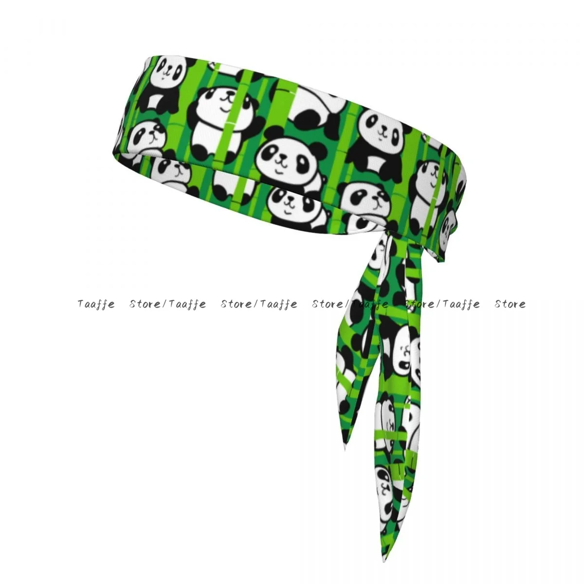 

Cute Panda And Bamboo Bandanas Hairband Head Tie Sports Headband for Running Tennis Karate Athletics Brief Style
