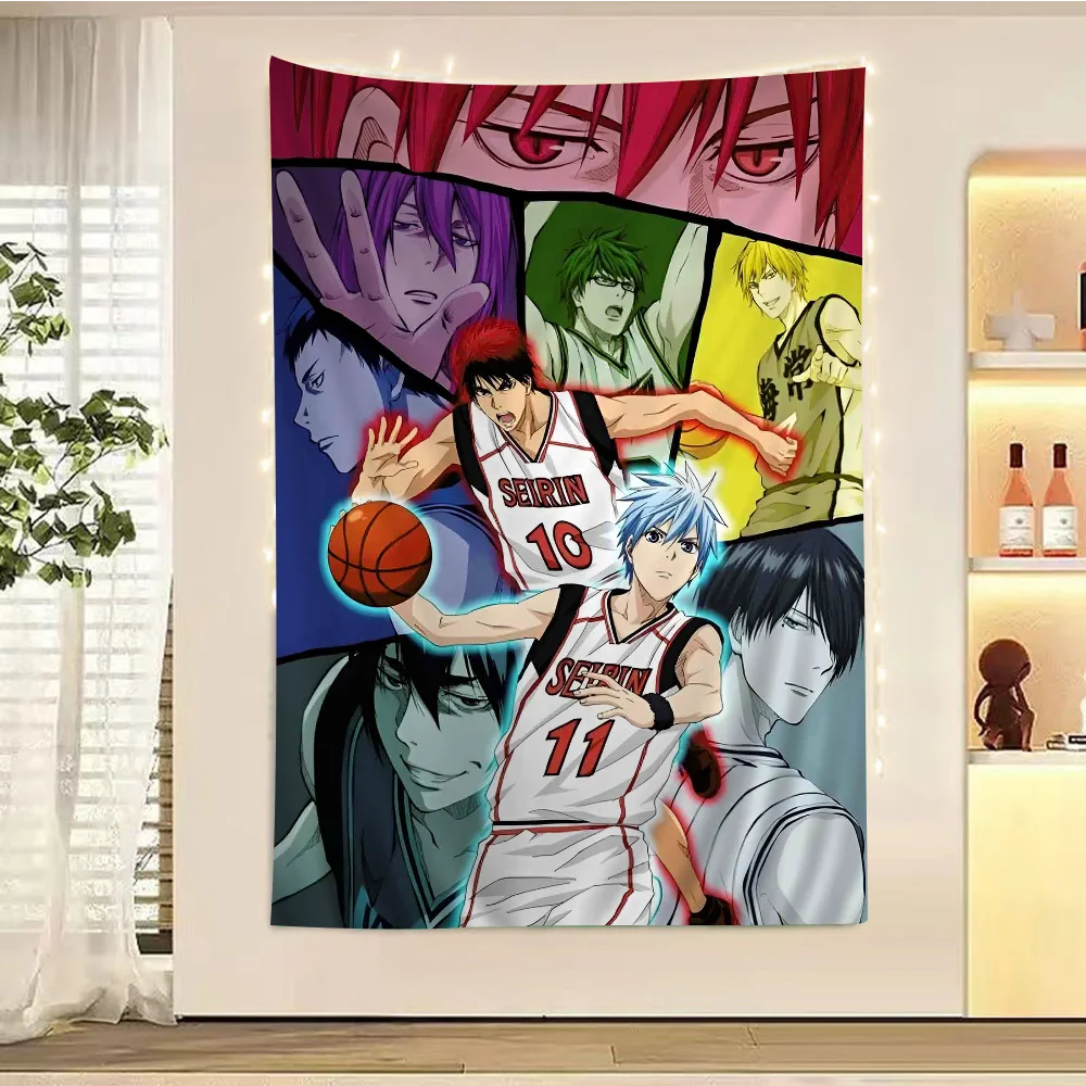 Kuroko No Basket DIY Wall Tapestry Hippie Flower Wall Carpets Dorm Decor Wall Art Decor