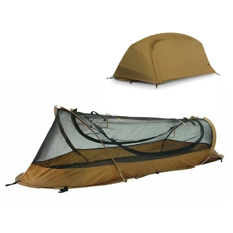 

Outdoor Single Tactical Shelter Marching Bed Mosquito Net Single Anti-mosquito Waterproof Field Tent Camping Tent New