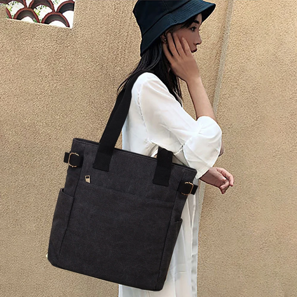 Canvas women\'s bags, new shoulder handbags,Women Canvas Tote Bag Large Capacity Design For Woman Shoulder Bag Casual New Female