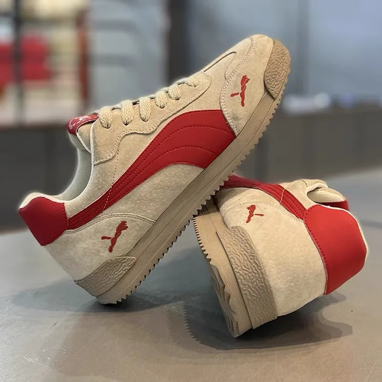 

Мужская повседневная обувь большого размера, весенне-осенние дышащие удобные винтажные кроссовки, модные уличные нескользящие кроссовки на шнуровке для бега