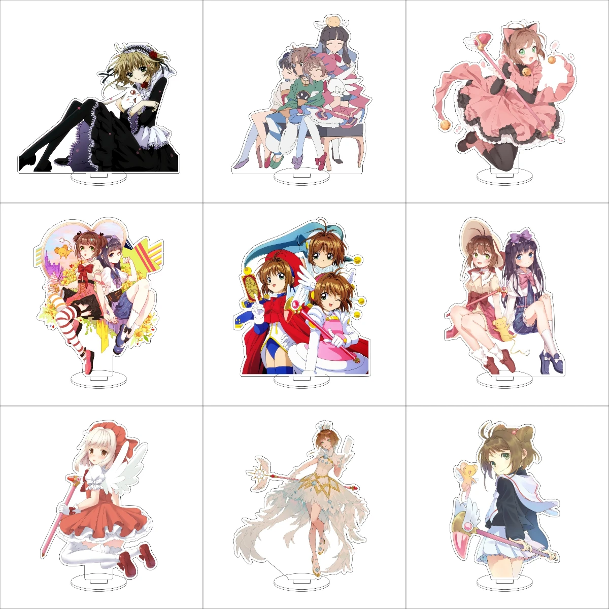 16 سنتيمتر أنيمي كاردكابتور ساكورا تأثيري الاكريليك حامل الحلي سيربيروس/لي ميلينغ/كينوموتو تويا الشكل حامل هدايا الهالوين