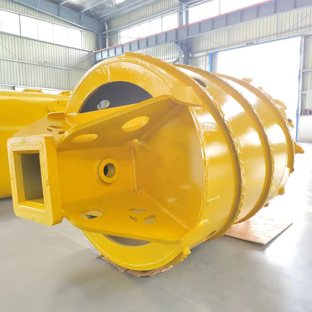 Piling Machine Core Barrel Rock Bucket With Bullet Teeth For Rotary Drill Rig