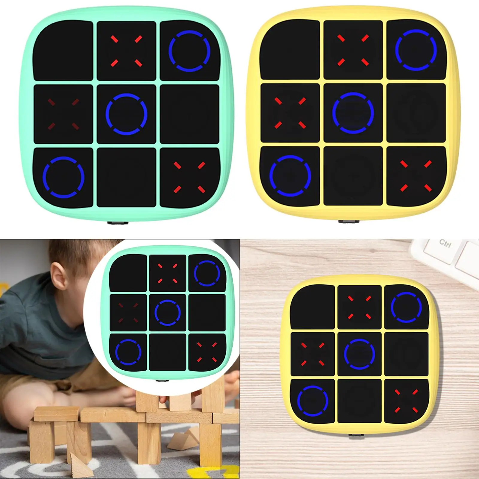 Juego de tablero de ajedrez eléctrico, juegos XO decorativos, juegos de mesa para niños, adultos, noche familiar, regalos de fiesta para niños