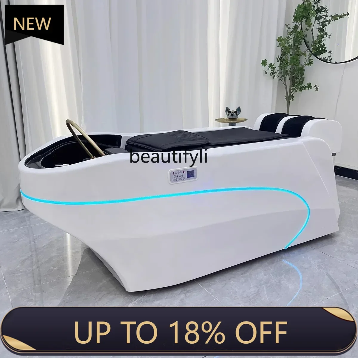 

Z189 Intelligent electric massage shampoo bed with water heater water circulation fumigation scalp treatment bed