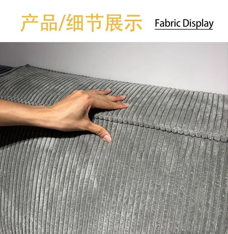 حقيبة لفة ضغط الفراغ أريكة مضادة لبوليمر إسفنجي كامل من القماش الكسول