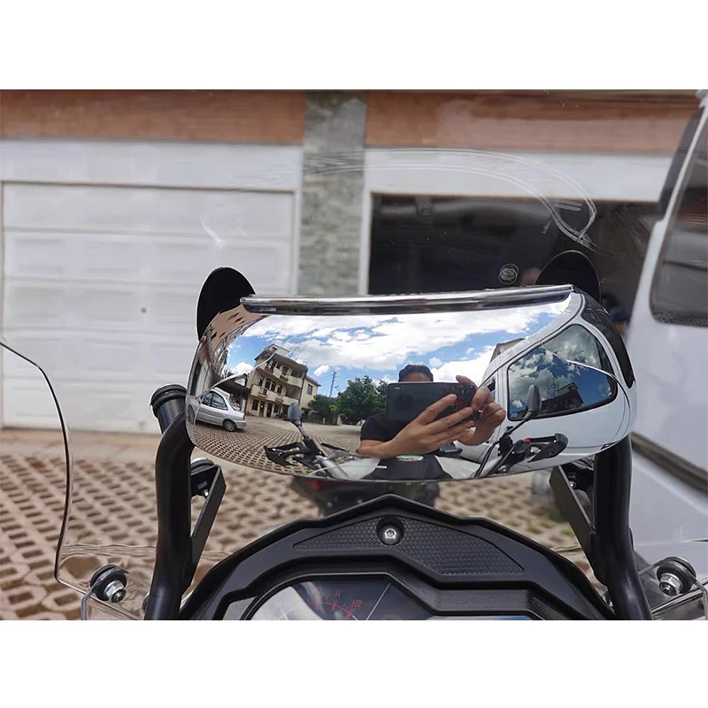 For SUZUKI Burgman 125 150 200 250 400 GS500F Motorcycle Windscreen 180+ Degree Wide Angle Rearview Mirrors V-Strom DL650 DL1000