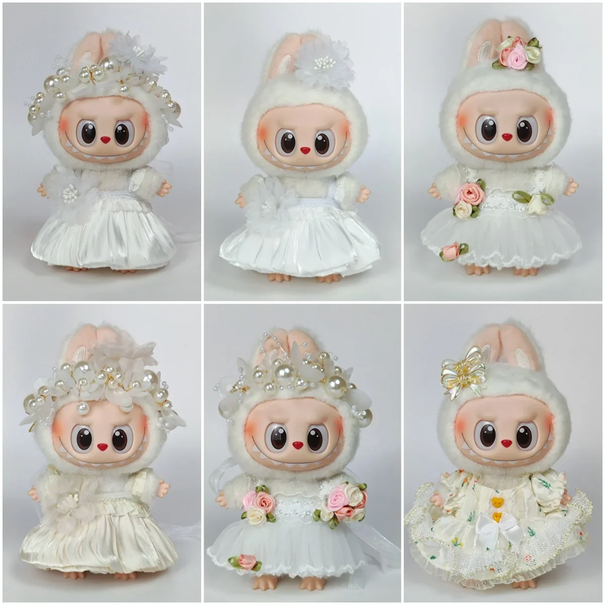 

Clothes for Labubu Luxury Plush Wedding Dress Doll Clothes