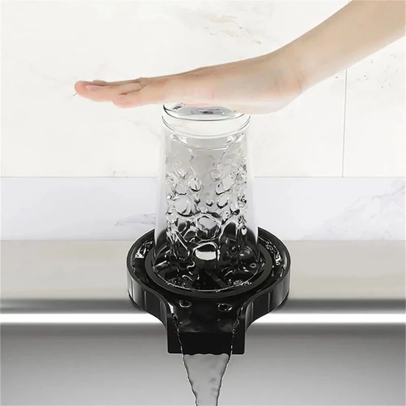 Hogedruk Cup Washer Kraan Glazen Rinser Automatische Glazen Cup Washer Bar Bier Cup Cleaner Aanrecht Accessoires-HFIL