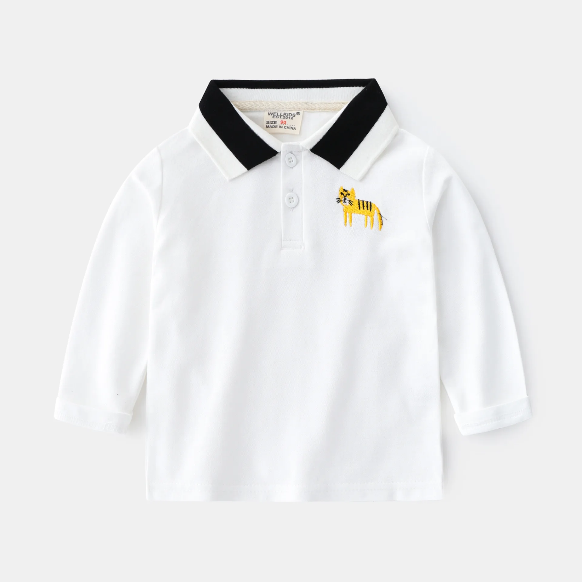 Polo en Coton à Manches sulfpour Bébé Garçon de 1 à 6 Ans, Vêtements à Motif de Dessin Animé, Printemps Automne