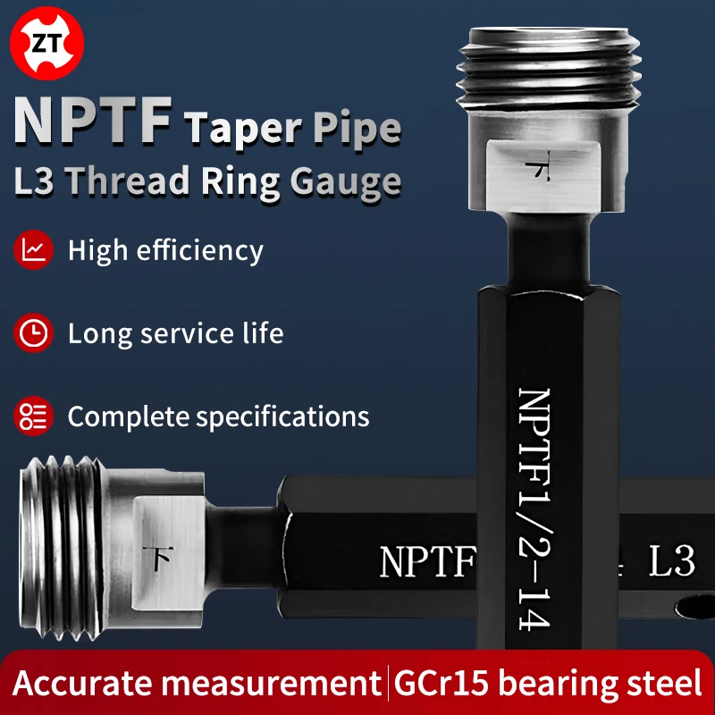 1個-nptf-l3-テーパーパイプネジプラグゲージ測定ツール-nptf-l3-1-16-1-8-1-4-3-8-1-2-3-4-1インチ-1インチ1-4-1インチ1-2-2インチ-2インチ1-2-3インチ