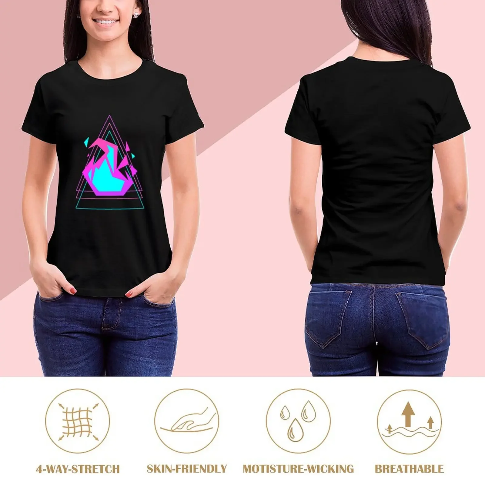 Burnish Flame T-Shirt anime clothes Aesthetic clothing vintage clothes t-shirts for Women graphic tees funny