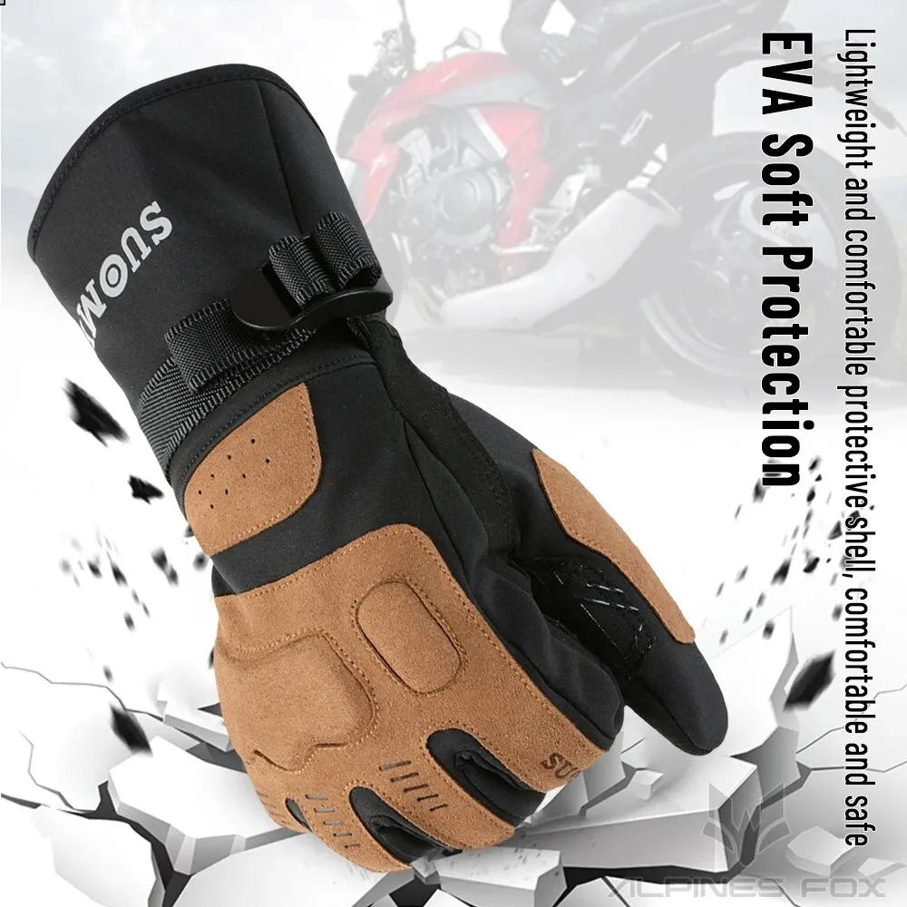 قفازات الدراجات النارية يندبروف مقاوم للماء Guantes موتو دراجة نارية قفازات ركوب الخيل شاشة تعمل باللمس موتو موتوكروس قفازات الشتاء