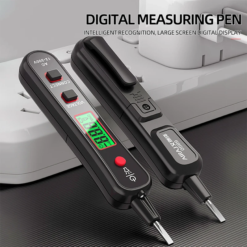 AIRAJ Smart Digital Multimeter Voltage Detector Tester Non-contact Electric Pen Capacitance Diode Ohm Hz NCV DC AC Voltage Meter