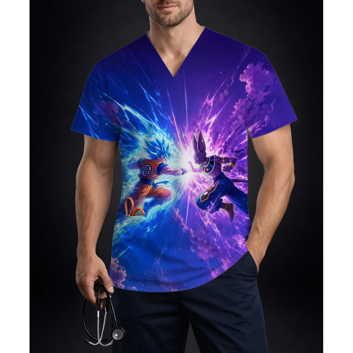 Men's Dragon Ball Anime Scrub  - đánh giá và giá Anime Cosplay Nurse
