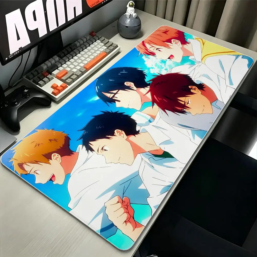 anime Tsurune Mouse Pad MousePad Stitched Edge Gaming Anti‑Slip Rubber Base Waterproof Desk Mat For Office Laptop PC