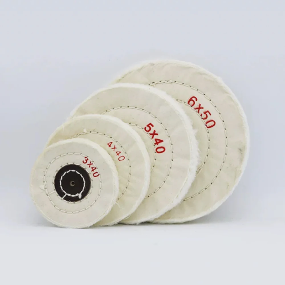 10/20pcs Dental Laboratory Cotton Cloth Buffing Wheels for Bench Buffer, Polishing Jewelry and Dentures
