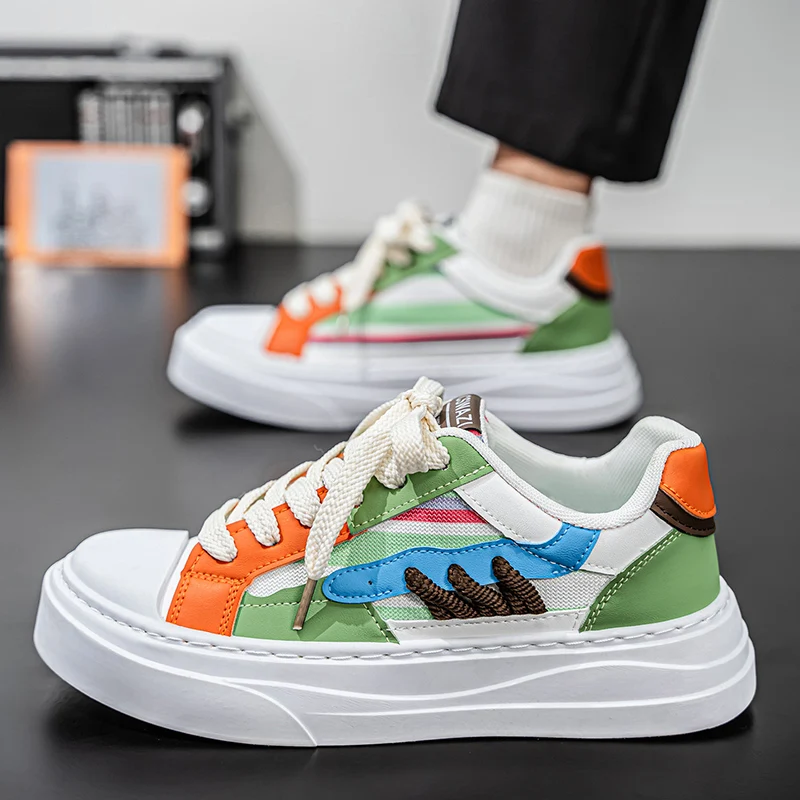 

Новинка 2024, мужские туфли для доски, кроссовки, обувь для коньков, повседневная обувь, нескользящая дорожная мягкая уличная обувь, элегантная легкая повседневная одежда