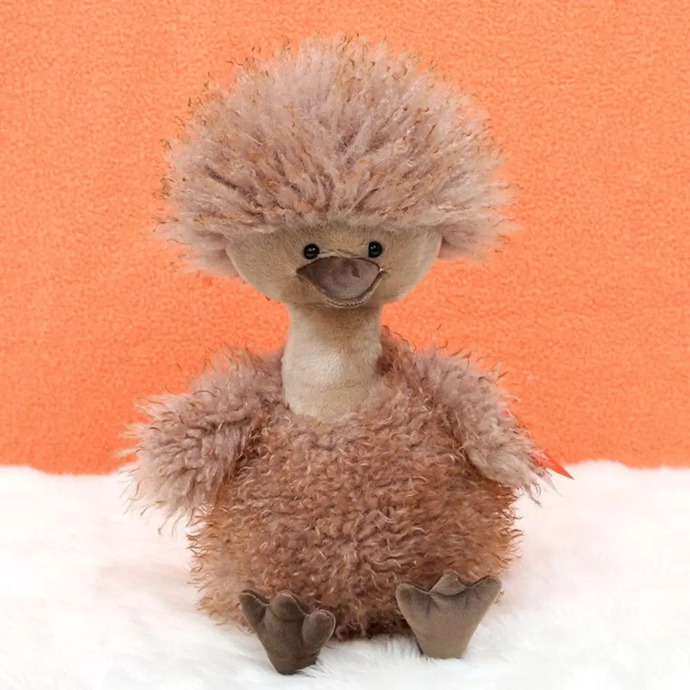 

Креативная хлопковая вьющаяся утка из полипропилена, пушистая милая мультяшная кукла-утка, кавайный мягкий домашний декор