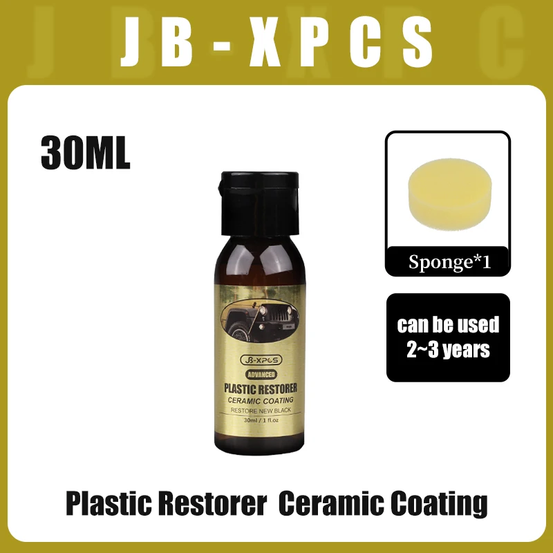 Auto Plastic Restorer Keramische Coating 2-3 Jaar Langdurige Beschermen Reparatie Whitening Zwarte Glans Plastic Trim & Rubber zorg