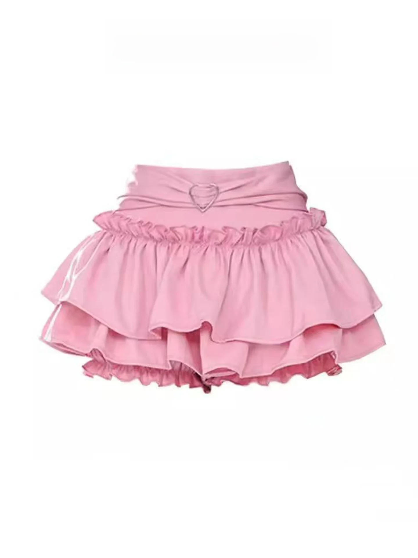 

White Cake Skirt Women's Summer Ballet Sle A-Line Flower Bud Skirt Pants Small Size Fluffy f-length Skirts Y2K Spicy Girl