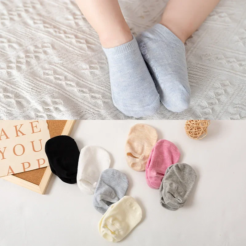 Cute Baby Anti-slip Socks Breathable Cotton Rubber Floor Boys Girls Ankle Socks Newborn Infant Toddler Kids Socks 1-3 Years Old