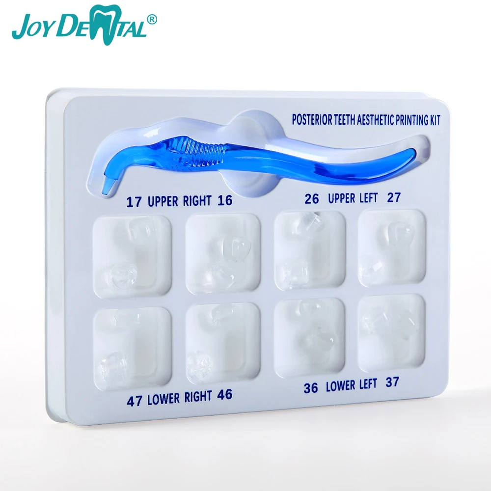 

JOY DENTAL Dental Posterior Teeth Aesthetic Printing Mould Kit for Light Cure Composite Restoration Filling Tools