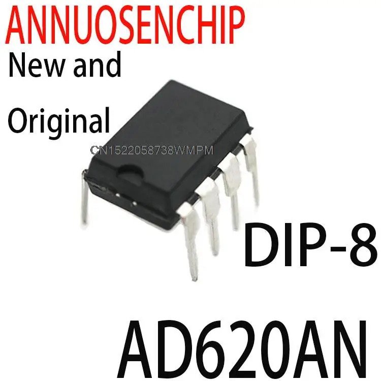 10PCS New and Original DIP-8  AD620ANZ NEW AD620AN