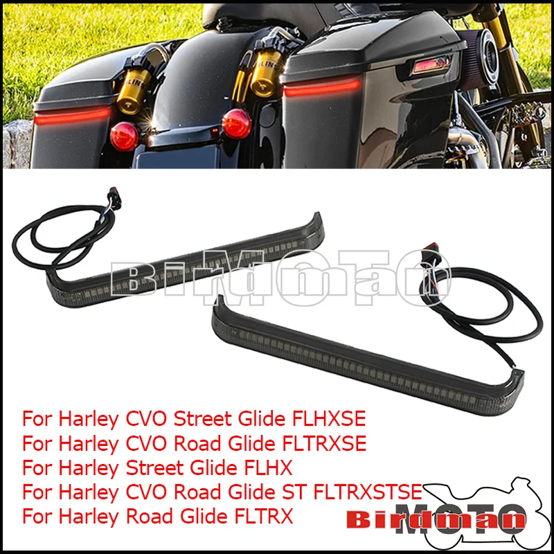 

For Harley CVO Street Glide FLHXSE FLHX CVO Road Glide FLTRXSE FLTRX FLTRXSTSE 2023-2025 Rear Saddlebag LED Turn Signal Light