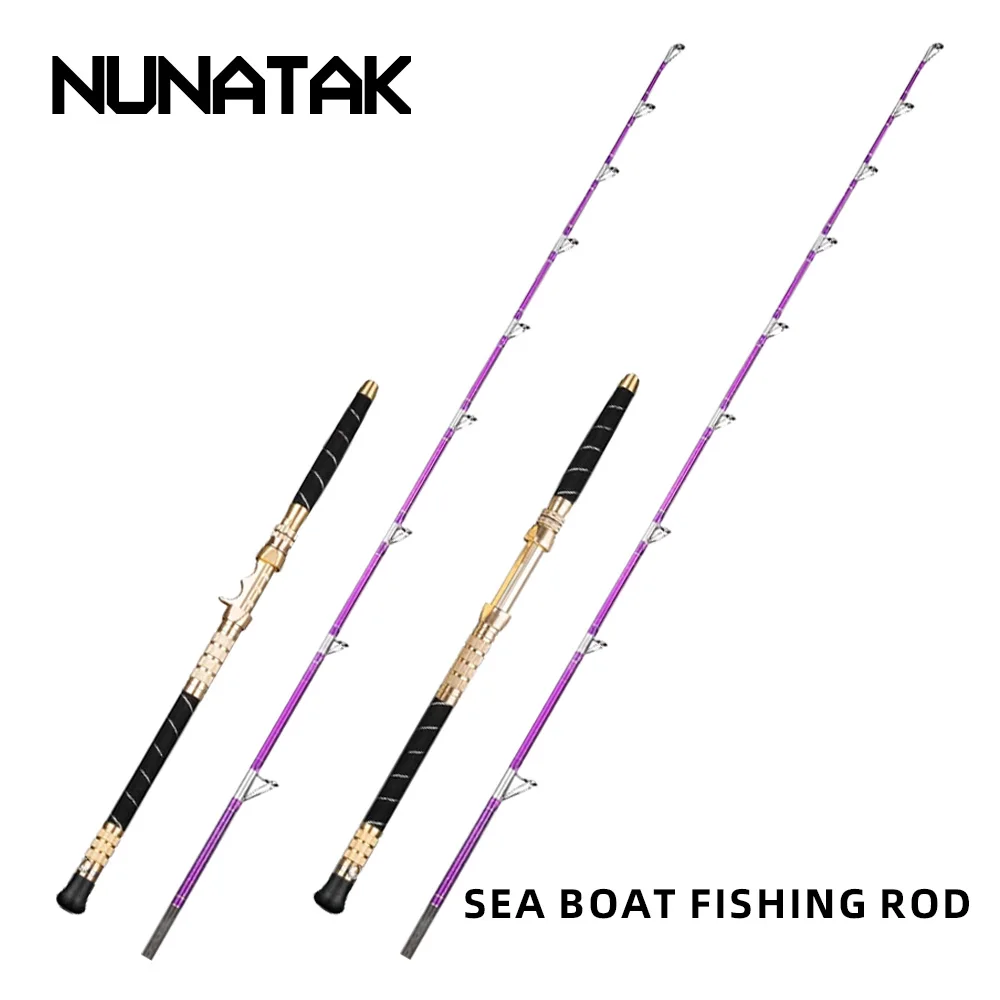 

NUNATAK NEW High Carbon Boat Fishing Rod Sea Fishing Rod FuJi Ring Metal Reel Seat Super Hard Jigging Rod Ocean Boat Fishing Rod