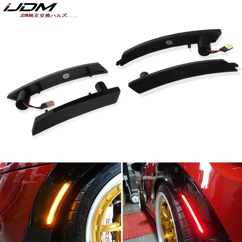 Achter/Voor LED Zijmarkeringslicht Side Repeater Lamp Richtingaanwijzer LED-paneel Lamp voor Mini Cooper R55 R56 R57 R58 R59 R60 R61